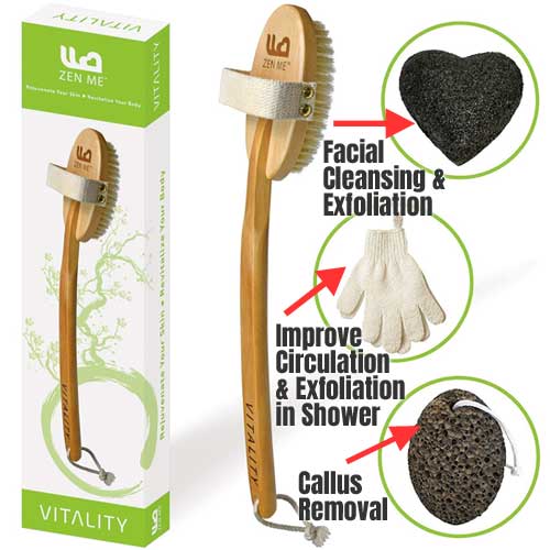 Best Exfoliating Brush Kit for Face, Body and Feet