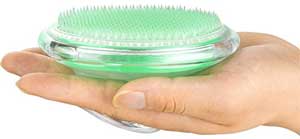 Coolife Exfoliation Brush Fits Snugly in the Palm of Your Hand, Great for Eliminating Razor Bumps and Ingrown Hairs in the Shower