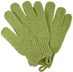 $5 Exfoliation Gloves to get rid of dead skin in the shower