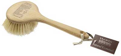 Hydrea London Vegan Body Brush with Cactus Bristles and Long Beechwood Handle