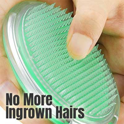No More Ingrown Hairs with the Silicone Hand Held Ingrown Hair Brush