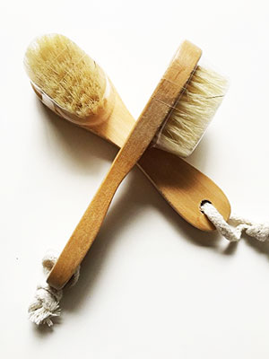 Multipe Dry Skin Brushes with Boar Hair Bristles