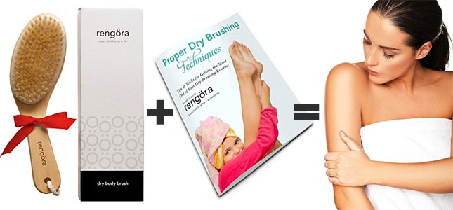 Rengora Dry Brush {Contour Body Brush} with Dry Brushing How-To eBook