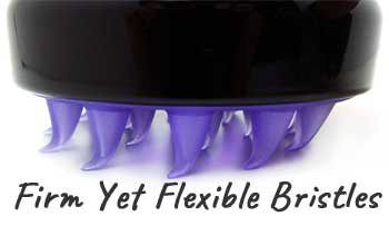 Scalp Scrubber Silicone Bristles are Firm Yet Flexible for Gentle and Effective Skin Exfoliation