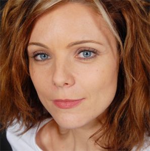 Woman's Face with Clear Skin with Dry Brushing